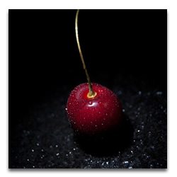 Image of a fresh cherry by Clark Reeh